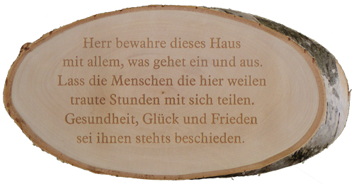 Holzschild